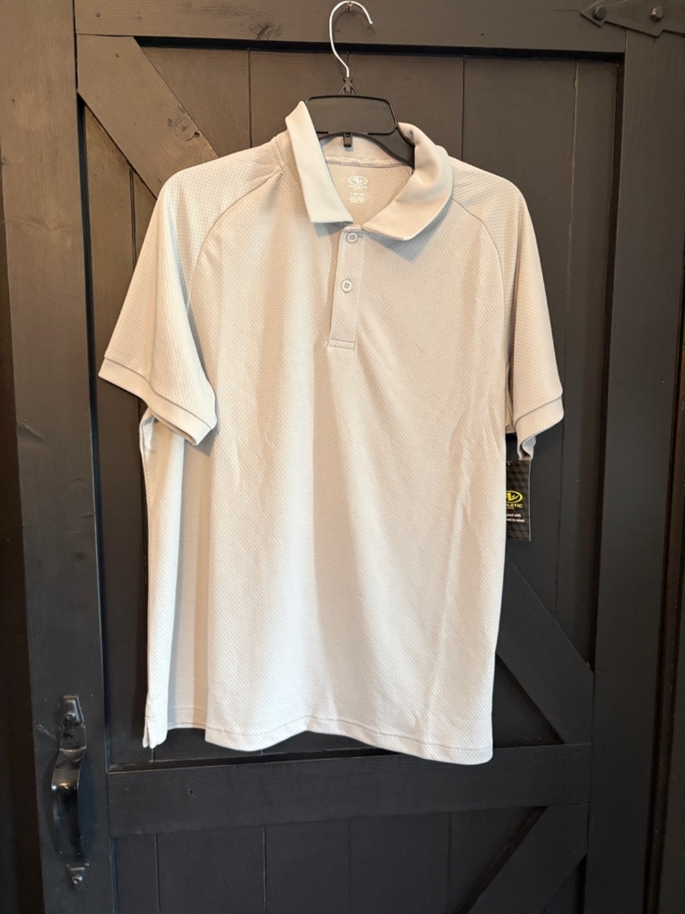 Athletic Works Light Gray Polo Shirt